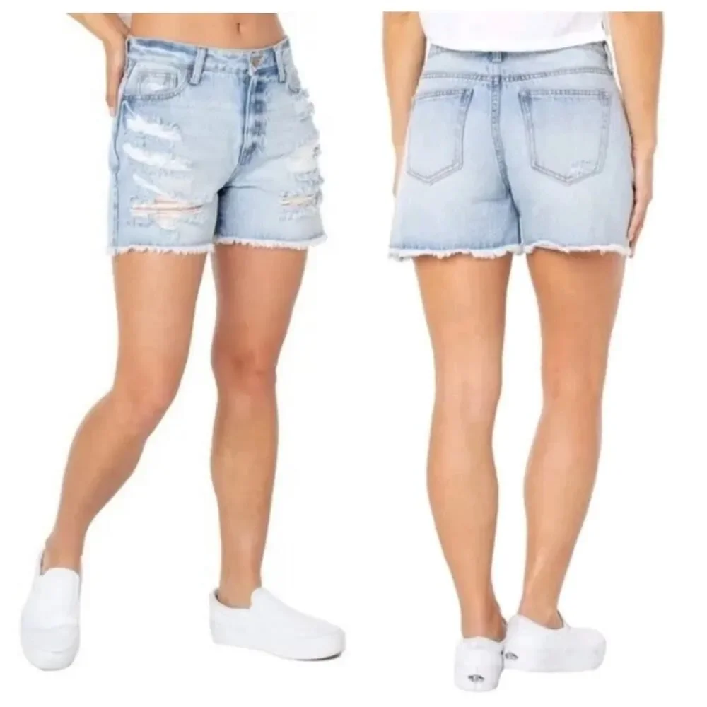 Celebrity Pink the Bobby high rise boyfriend destructed shorts sz 5/27